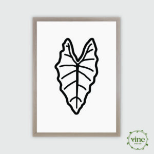Vine Decor Frydek Print Black