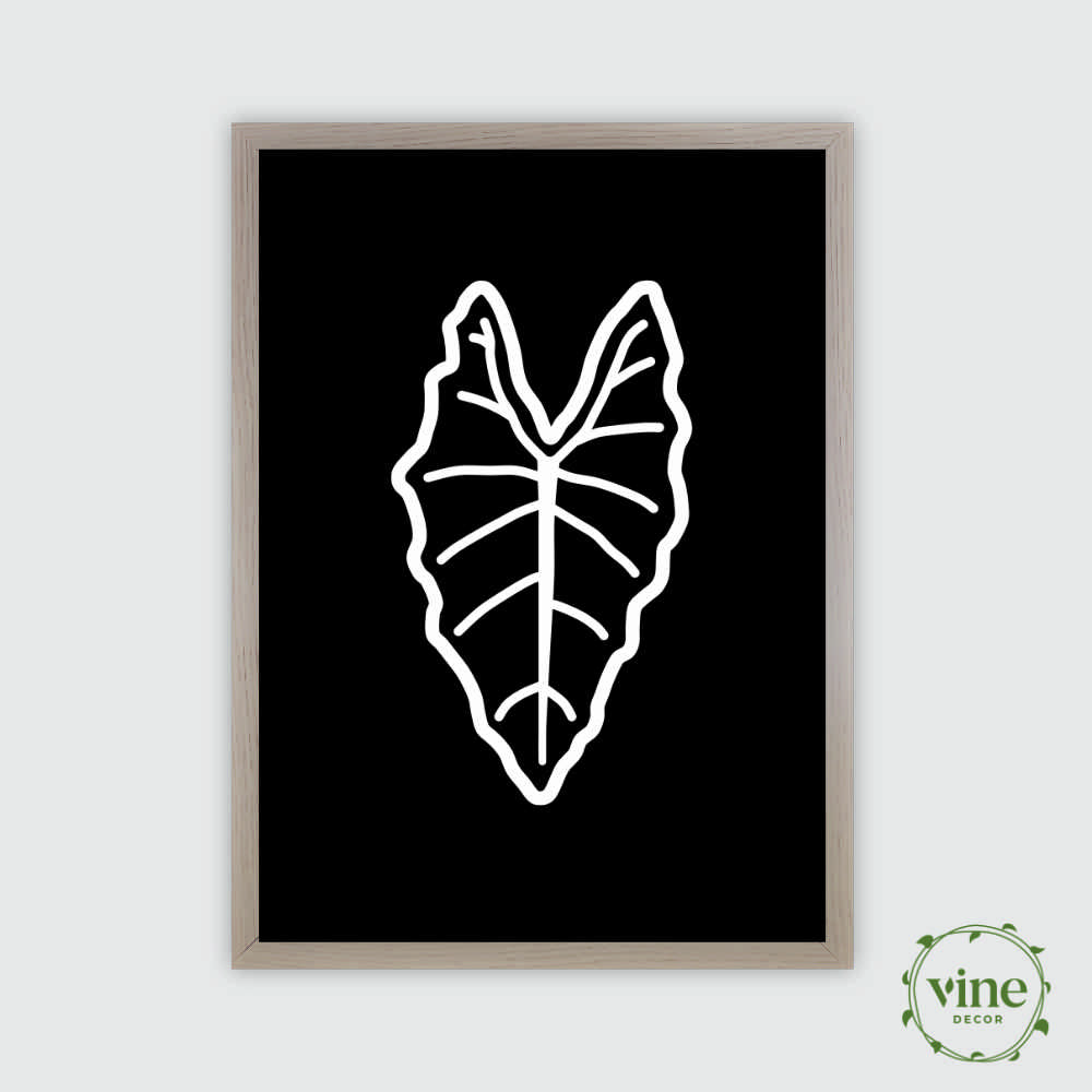 Frydek Leaf Print 5 Vine Decor Frydek Print Black_2