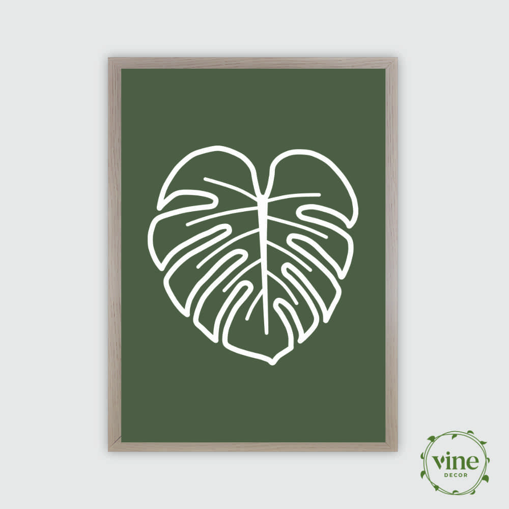 Deliciosa Leaf Print 7 Vine Decor Deliciosa Print Olive_2