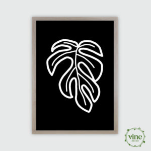 Vine Decor Minima Print Black_2