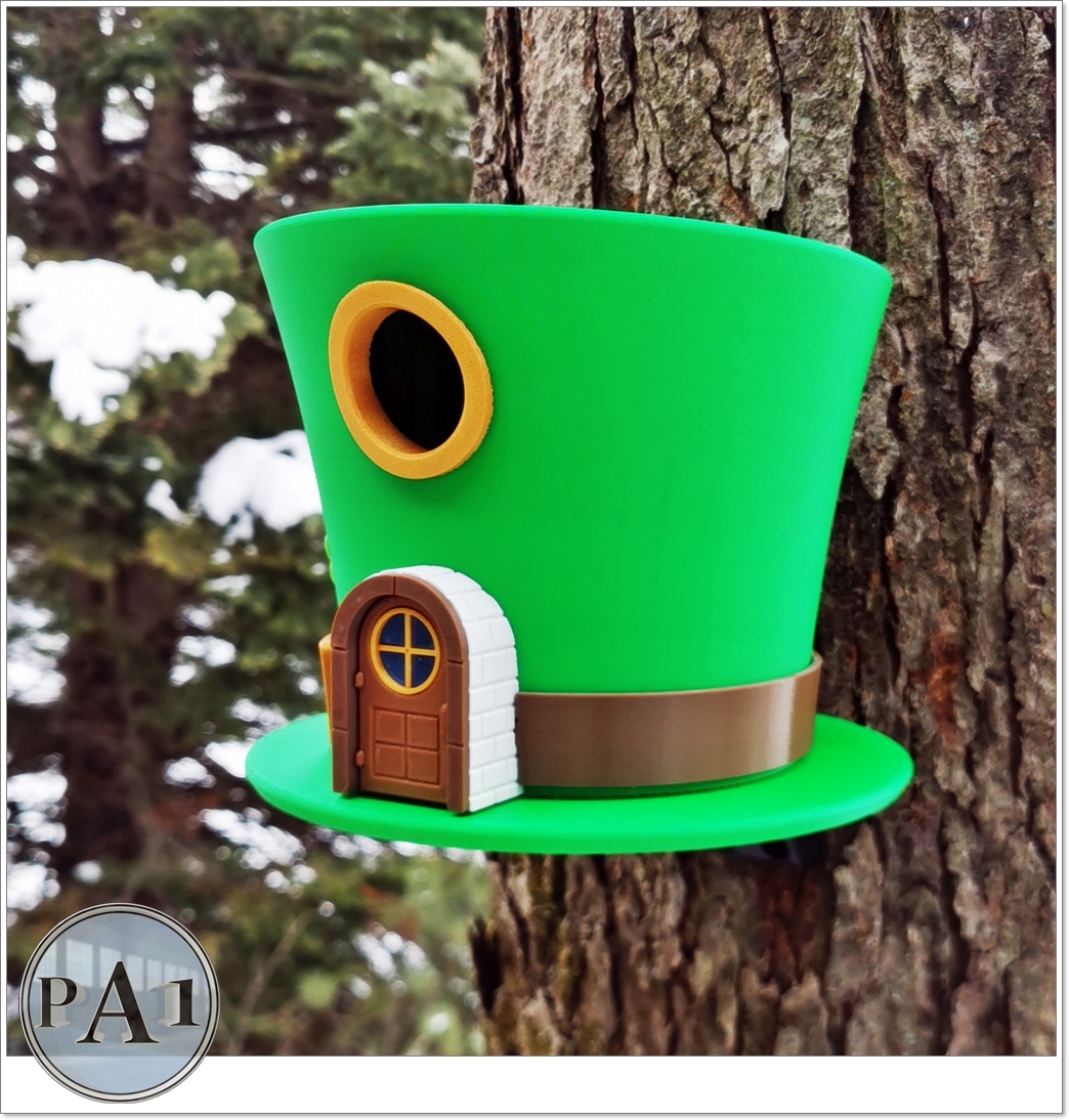 St Patricks Leprechauns Hat Birdhouse 2 St Patricks Leprechauns Hat Birdhouse - Image 2