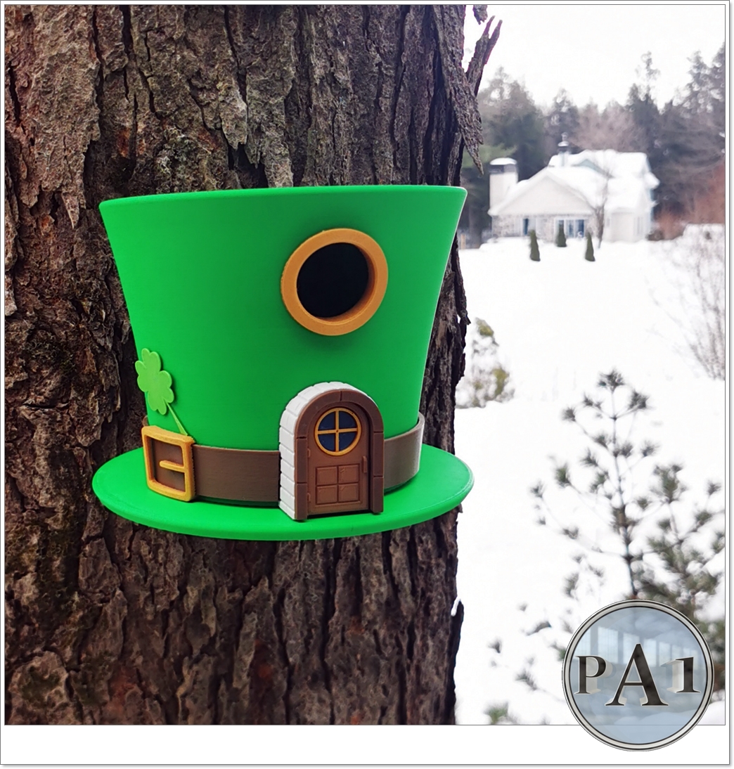 St Patricks Leprechauns Hat Birdhouse 4 St Patricks Leprechauns Hat Birdhouse - Image 4