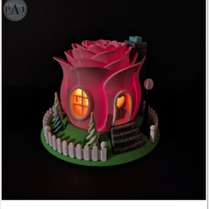 Valentine's Day Rose Fairy House